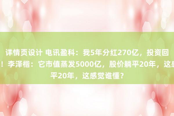 详情页设计 电讯盈科：我5年分红270亿，投资回报率18%！李泽楷：它市值蒸发5000亿，股价躺平20年，这感觉谁懂？